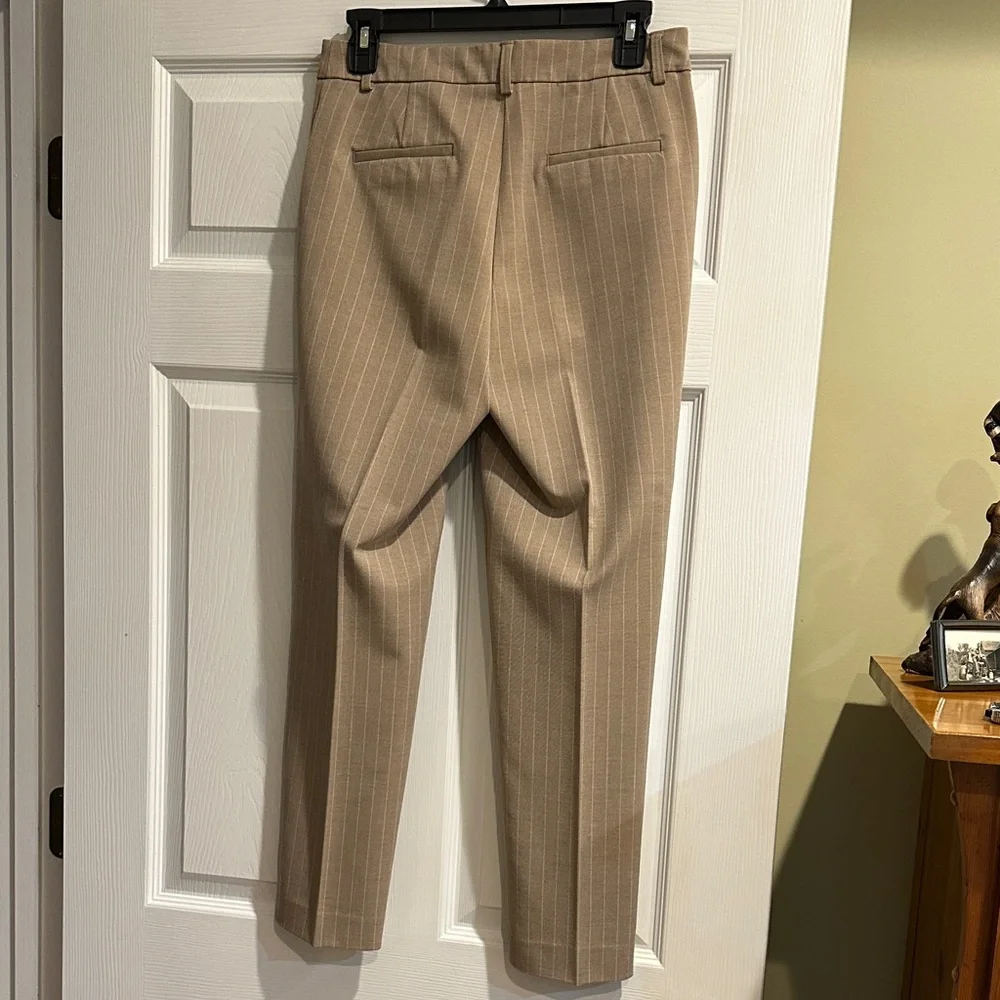 Rachel Zoe Tan Pinstripe Trousers - Picture 5 of 5